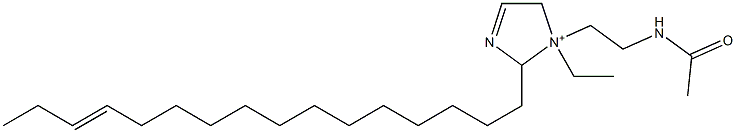 1-[2-(Acetylamino)ethyl]-1-ethyl-2-(13-hexadecenyl)-3-imidazoline-1-ium Structure