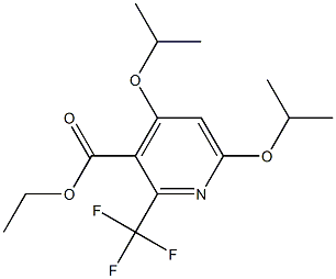 4,6-Di(isopropyloxy)-2-trifluoromethylpyridine-3-carboxylic acid ethyl ester Structure