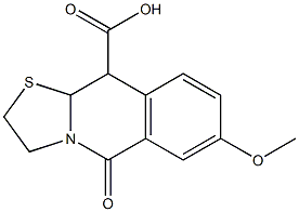 2,3,10,10a-Tetrahydro-7-methoxy-5-oxo-5H-thiazolo[3,2-b]isoquinoline-10-carboxylic acid Structure