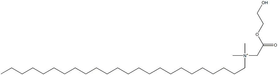 N-[(2-Hydroxyethoxy)carbonylmethyl]-N,N-dimethyl-1-tetracosanaminium 구조식 이미지