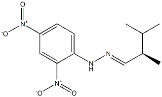 [R,(-)]-2,3-Dimethylbutyraldehyde 2,4-dinitrophenylhydrazone Structure