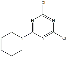 2,4-Dichloro-6-piperidino-1,3,5-triazine Structure
