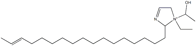 1-Ethyl-2-(15-heptadecenyl)-1-(1-hydroxyethyl)-3-imidazoline-1-ium 구조식 이미지