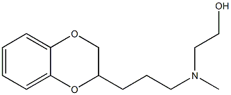 2-[N-[3-(1,4-Benzodioxan-2-yl)propyl]-N-methylamino]ethanol Structure