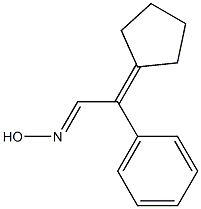 2-Phenyl-2-cyclopentylideneacetaldehyde oxime Structure