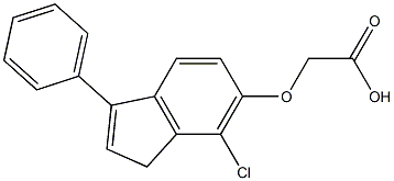 [(7-Chloro-3-phenyl-1H-inden-6-yl)oxy]acetic acid 구조식 이미지