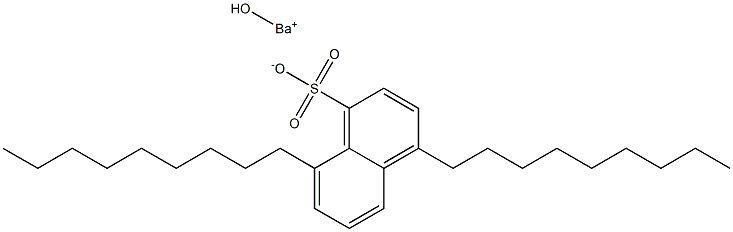 4,8-Dinonyl-1-naphthalenesulfonic acid hydroxybarium salt Structure