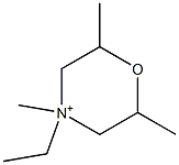 4-Ethyl-2,4,6-trimethylmorpholinium 구조식 이미지