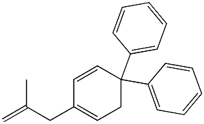 5,5-Diphenyl-2-(2-methyl-2-propenyl)-1,3-cyclohexadiene 구조식 이미지