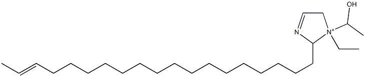 1-Ethyl-1-(1-hydroxyethyl)-2-(17-nonadecenyl)-3-imidazoline-1-ium 구조식 이미지