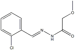 N'-(2-Chlorobenzylidene)methoxyacetohydrazide 구조식 이미지