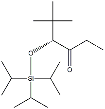 (R)-5,5-Dimethyl-4-[(triisopropylsilyl)oxy]-3-hexanone 구조식 이미지