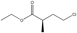 [R,(-)]-4-Chloro-2-methylbutyric acid ethyl ester Structure