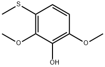 2,6-Dimethoxy-3-(methylthio)phenol 구조식 이미지