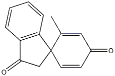 2',3'-Dihydro-2-methylspiro[cyclohexa-2,5-diene-1,1'-[1H]indene]-3',4-dione Structure