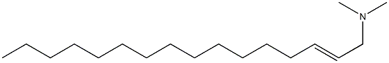 N,N-Dimethyl-2-hexadecen-1-amine Structure