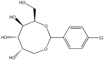 2-O,6-O-(4-Chlorobenzylidene)-L-glucitol Structure