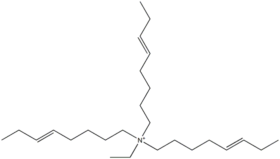 N-Ethyl-N,N,N-tri(5-octenyl)aminium Structure