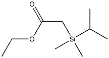 2-[Dimethyl(isopropyl)silyl]acetic acid ethyl ester Structure