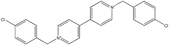 1,1'-Bis(4-chlorophenylmethyl)-4,4'-bipyridinium 구조식 이미지