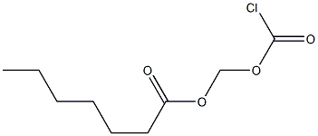 Chlorocarbonic acid heptanoyloxymethyl ester Structure