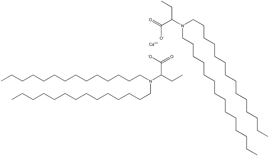 Bis[2-(ditetradecylamino)butyric acid]calcium salt Structure