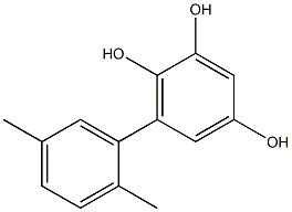 6-(2,5-Dimethylphenyl)-1,2,4-benzenetriol Structure