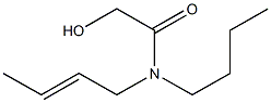 N-[(E)-2-Butenyl]-N-butylhydroxyacetamide Structure