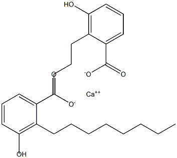 Bis(2-octyl-3-hydroxybenzoic acid)calcium salt Structure