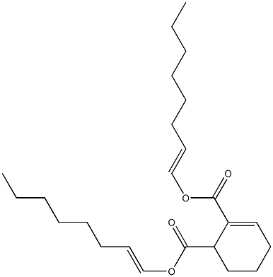 2-Cyclohexene-1,2-dicarboxylic acid bis(1-octenyl) ester 구조식 이미지