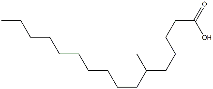 6-Methylhexadecanoic acid Structure
