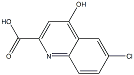 4-Hydroxy-6-chloroquinoline-2-carboxylic acid 구조식 이미지