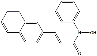 (E)-3-(2-Naphthalenyl)-N-phenyl-2-propenehydroxamic acid Structure