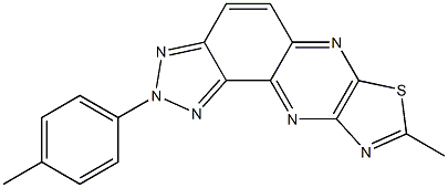 8-Methyl-2-(4-methylphenyl)-2H-thiazolo[5,4-b]-1,2,3-triazolo[4,5-f]quinoxaline 구조식 이미지