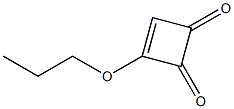 3-Propyloxy-3-cyclobutene-1,2-dione Structure