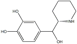 4-[(R)-Hydroxy[(2S)-2-piperidinyl]methyl]catechol 구조식 이미지