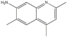 2,4,6-Trimethylquinolin-7-amine Structure