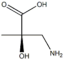 (R)-2-(Aminomethyl)-2-hydroxypropanoic acid 구조식 이미지