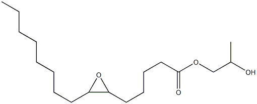 6,7-Epoxypentadecanoic acid 2-hydroxypropyl ester 구조식 이미지