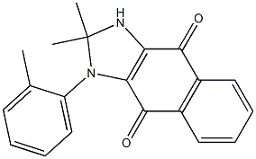2,2-Dimethyl-2,3-dihydro-1-(2-methylphenyl)-1H-naphth[2,3-d]imidazole-4,9-dione Structure