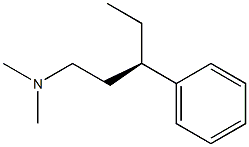 [R,(-)]-N,N-Dimethyl-3-phenyl-1-pentanamine 구조식 이미지