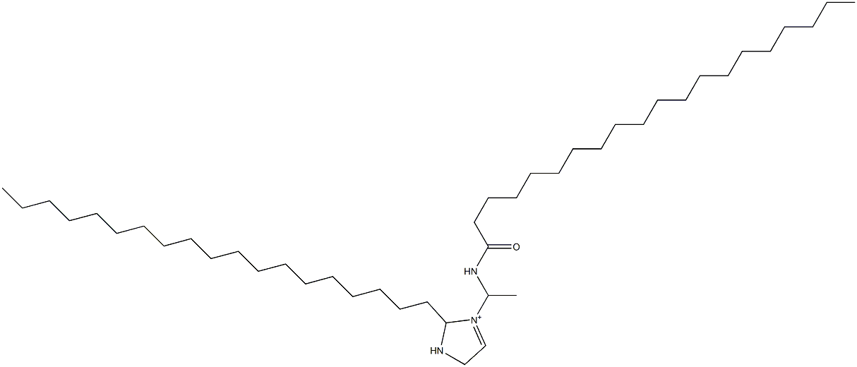 3-[1-(Icosanoylamino)ethyl]-2-nonadecyl-3-imidazoline-3-ium 구조식 이미지