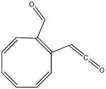 2-(2-Oxoethenyl)cyclooctatetraene-1-carbaldehyde Structure