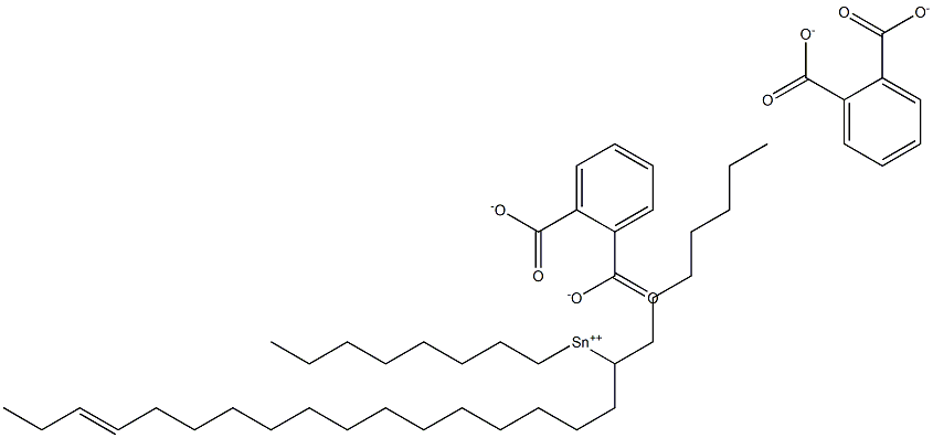 Bis[phthalic acid 1-(14-heptadecenyl)]dioctyltin(IV) salt Structure