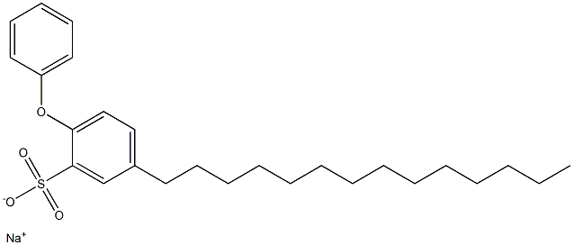 2-Phenoxy-5-tetradecylbenzenesulfonic acid sodium salt 구조식 이미지