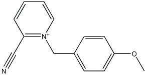 1-(4-Methoxybenzyl)-2-cyanopyridinium Structure