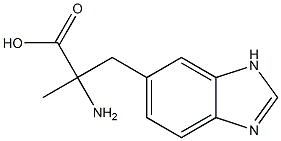 3-(5-Benzimidazolyl)-2-methyl-DL-alanine Structure