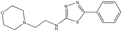 2-(2-Morpholinoethylamino)-5-phenyl-1,3,4-thiadiazole Structure