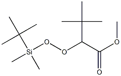 3,3-Dimethyl-2-[(tert-butyldimethylsilyl)peroxy]butyric acid methyl ester Structure