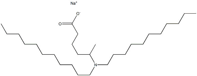 5-(Diundecylamino)hexanoic acid sodium salt Structure